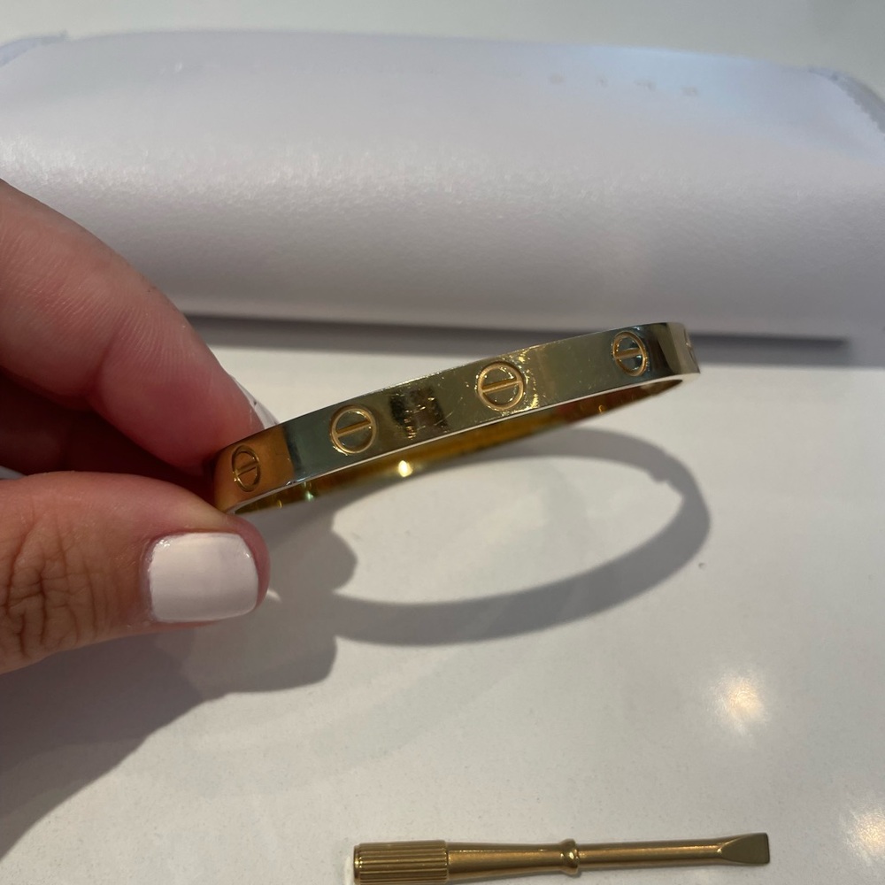 Stainless Steel Love Bracelet Sz19